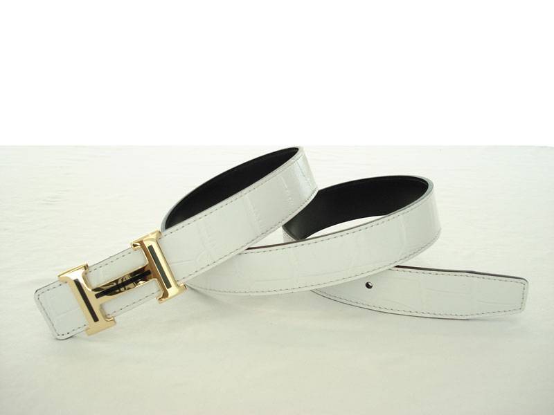 Hermes Belt 7007 white